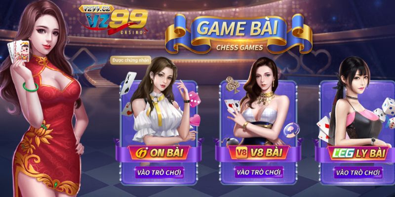 Game bài với vô vàn trò chơi sống động 